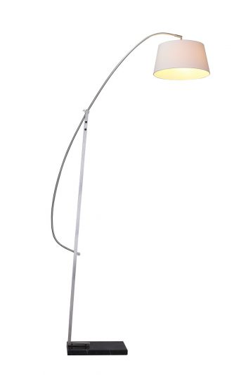 Arc Floor Lamps Review, Brightech Sparq Arc Shaped 15w Led Floor Lamp Silver