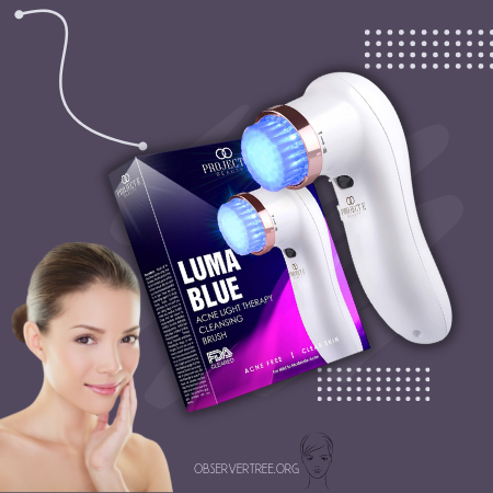 Project E Beauty Acne Therapy Pimple Cleansing Brush Luma Blue
