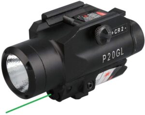 HiLight Tactical Led Flashlight And Green Laser Combo